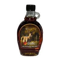 Whitetail Deer Pure Maple Syrup – 8oz Collectible Glass Bottle
