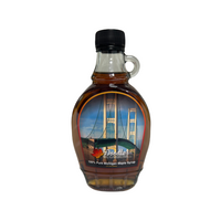 Mackinac Bridge Pure Michigan Maple Syrup – 8oz Collectible Glass Bottle