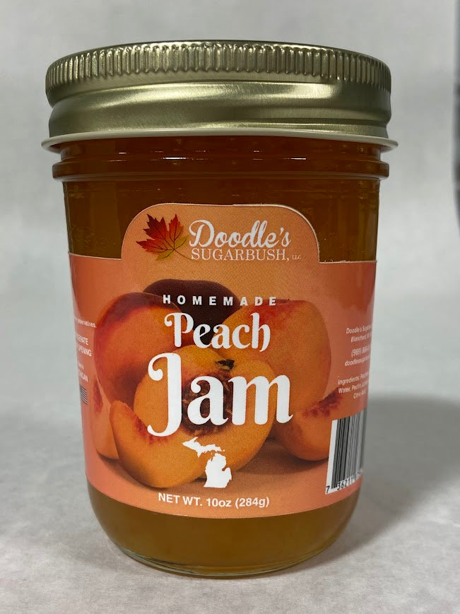 Peach Jam | Doodle's Sugarbush, LLC - 100% Pure Michigan Maple Syrup