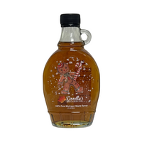 Gingerbread Scene Pure Michigan Maple Syrup – 8oz Collectible Glass Bottle