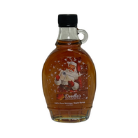 Santa Scene Pure Maple Syrup – 8oz Collectible Glass Bottle